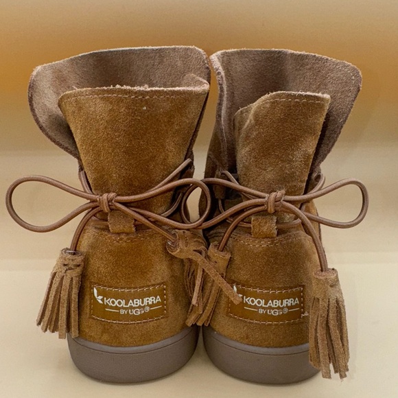 Koolaburra by UGG Skyller Chestnut Suede Ankle Boots, Women’s Size 9, EUC - Picture 2 of 9